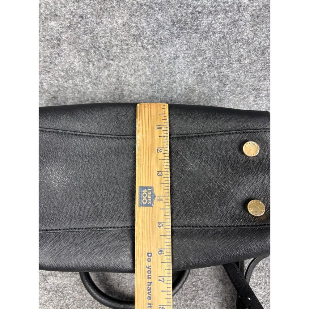 Michael‎ Kors Selma Black Saffiano Leather Large Satchel Crossbody Shoulder Bag - Picture 5 of 8